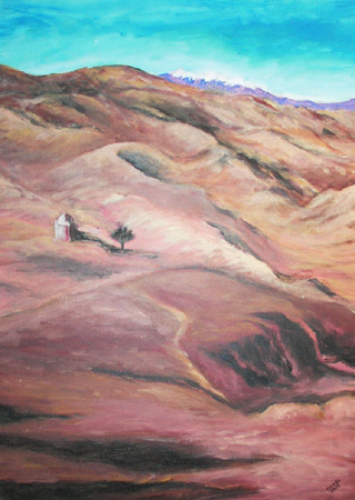 Ait_Benhadou - vers la montagne